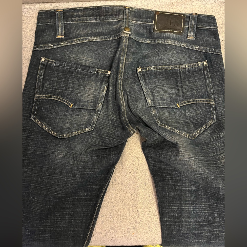 G-Star Raw Dexter jeans men 34x36 dark distressed